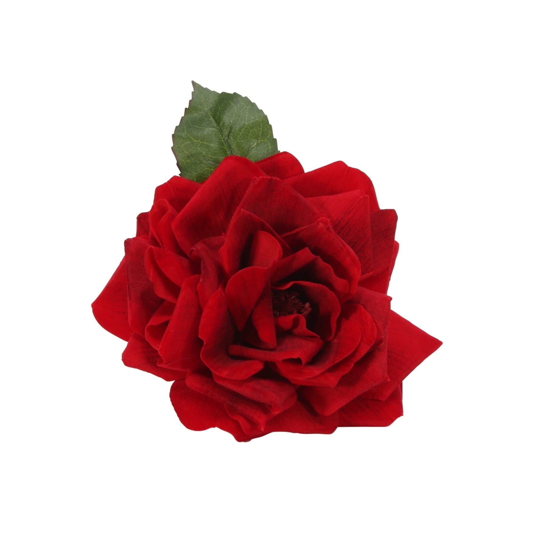 View Red Plush Rose with Clip Dia18cm information