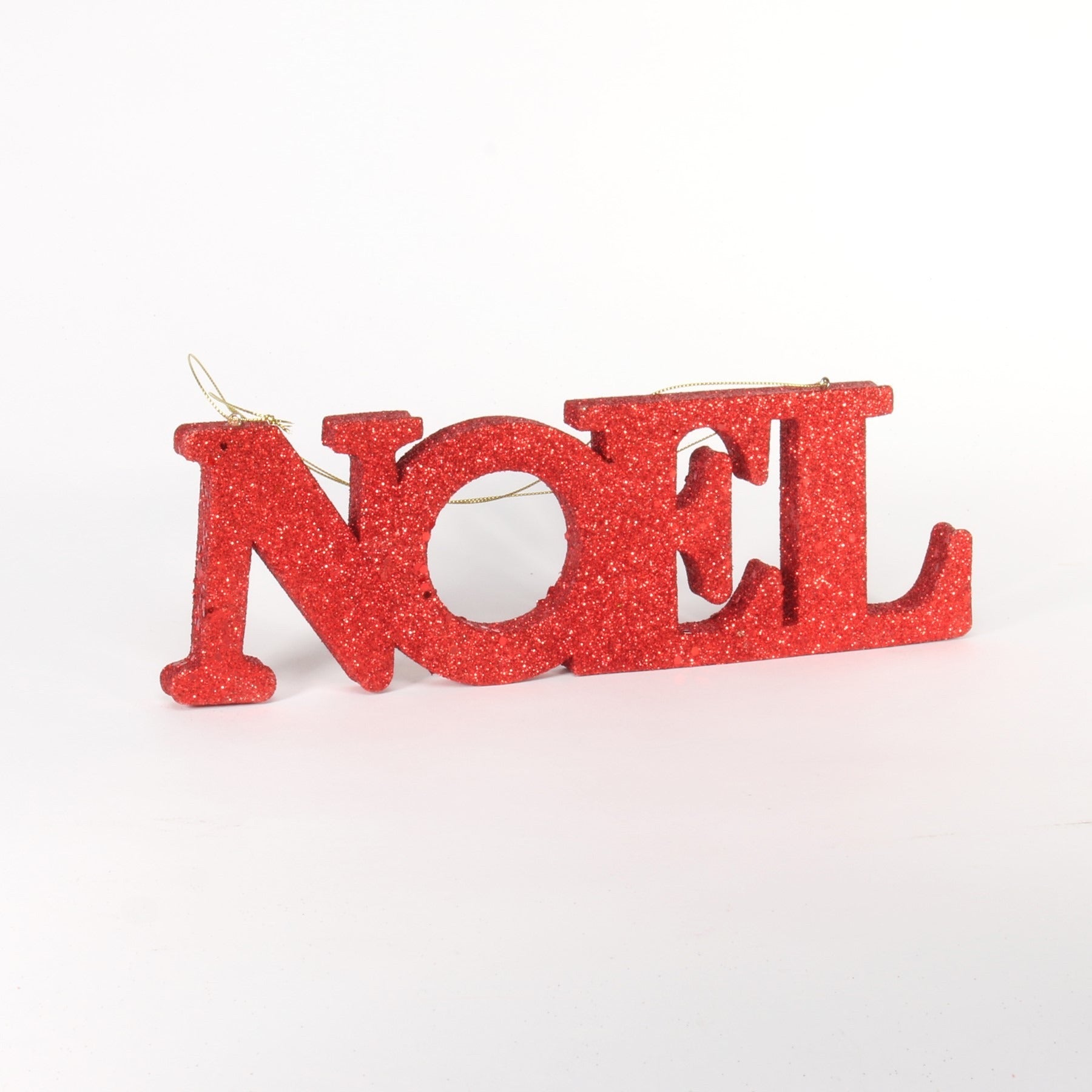 View Red Glitter Noel Hanging Decoration 25cm X 85cm information