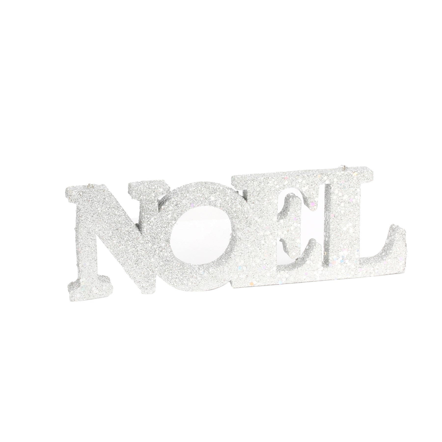 View Silver Glitter Noel Hanging Decoration L25cm H85cm information