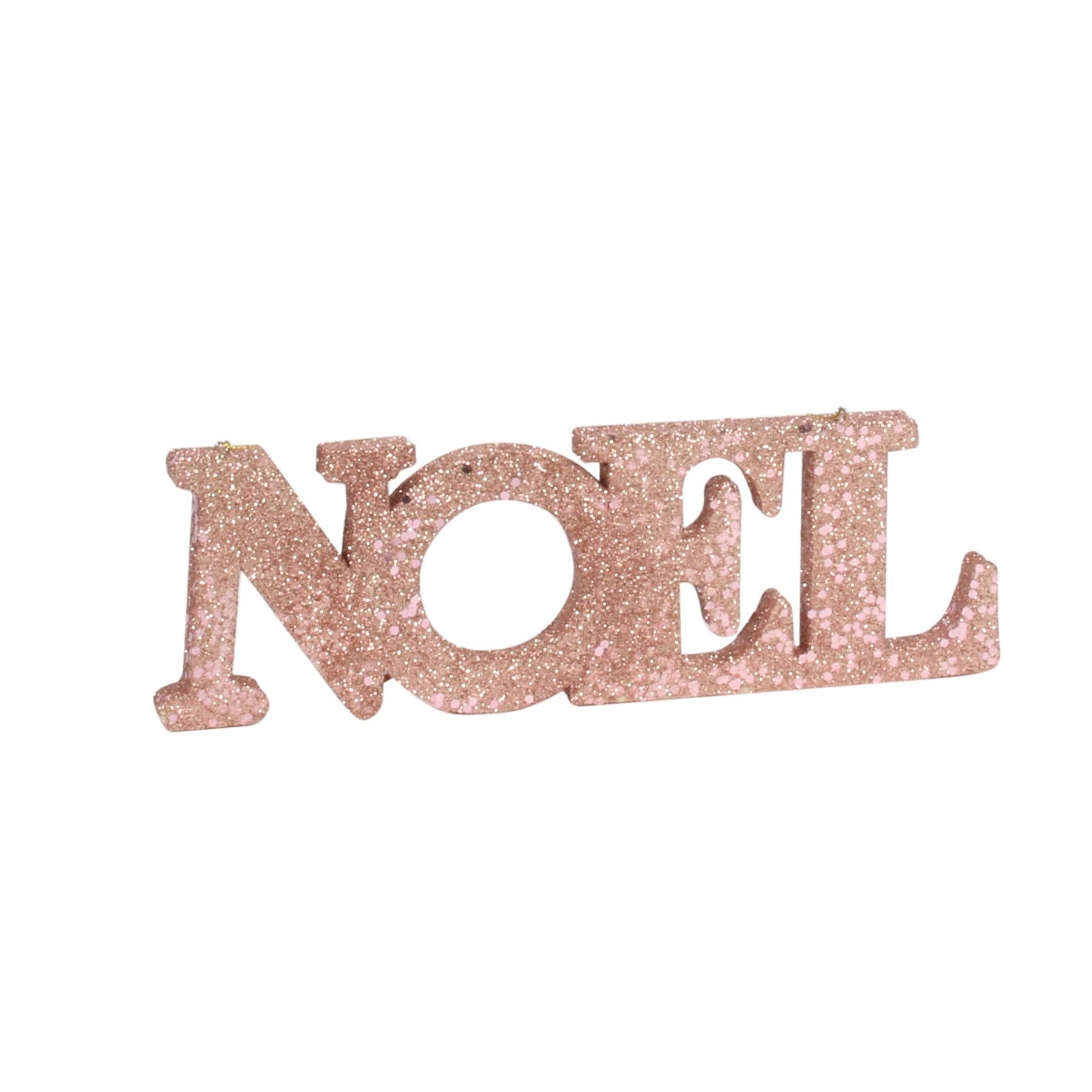 View Rose Gold Glitter Noel Hanging Decoration L25cm x H85cm information