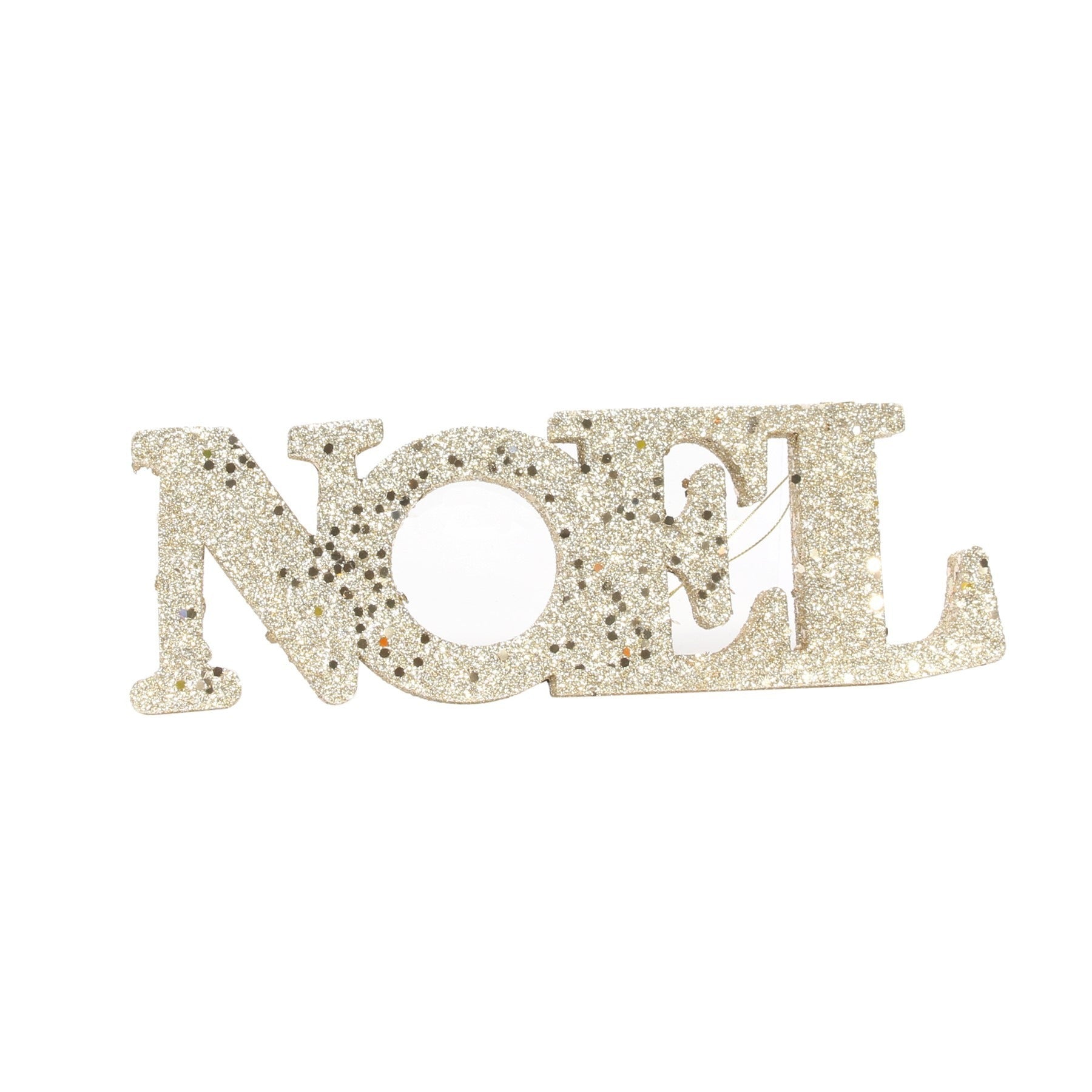 View Champagne Glitter Noel Hanging Decoration L25cm x H85cm information