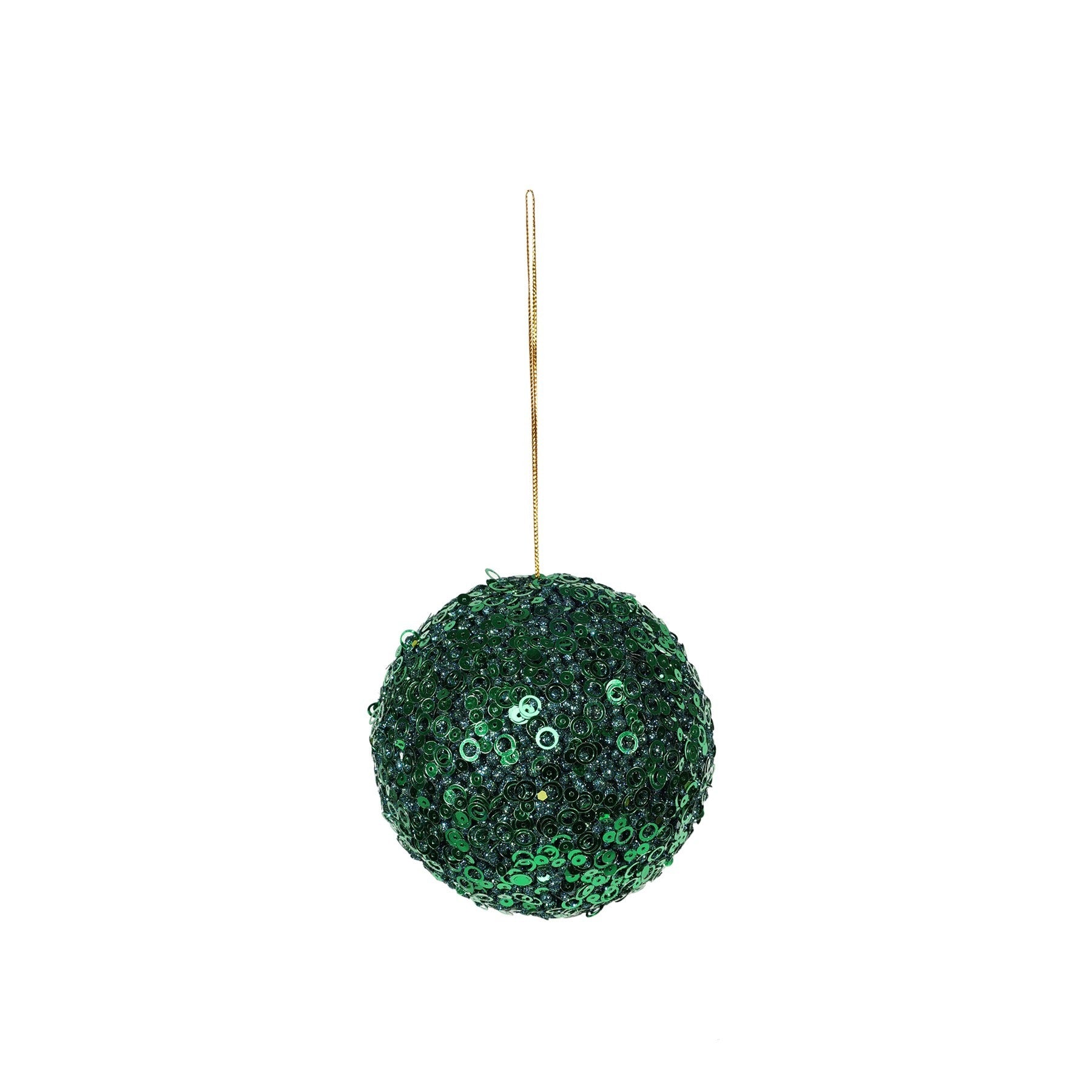 View Green Glitter Bauble Dia10cm information