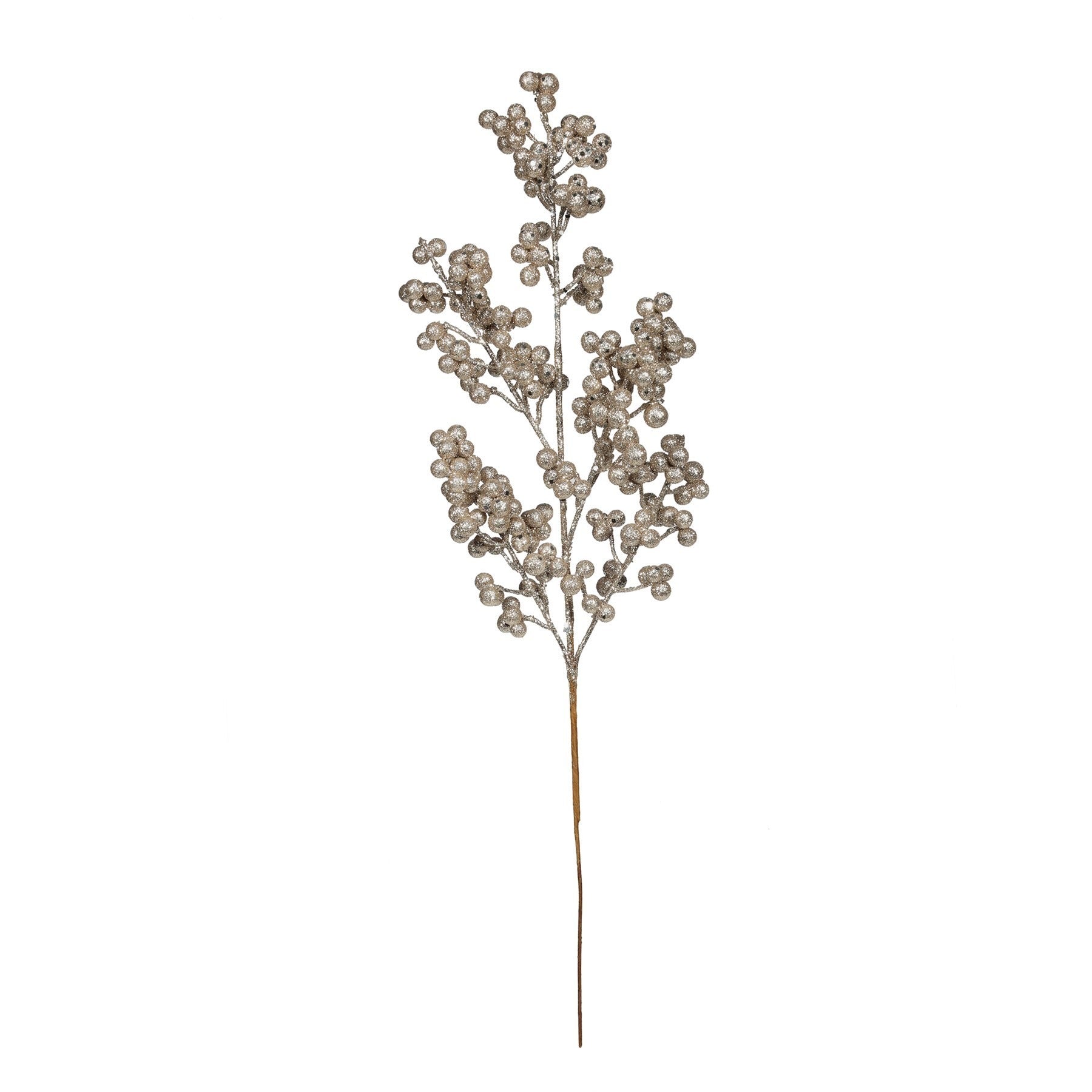 View Champagne Glitter Berry Stem H47cm information