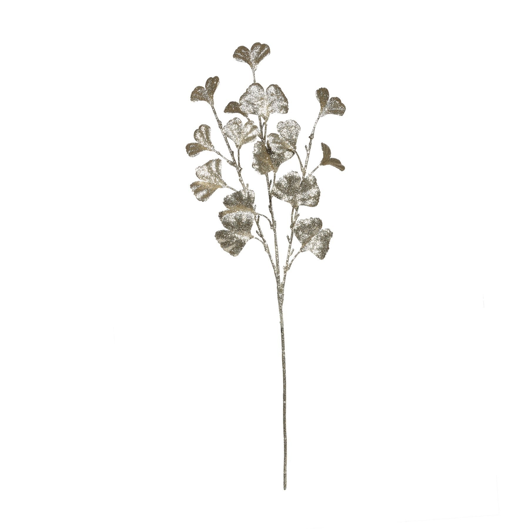 View Champagne Ginkgo Glitter Stem H70cm information