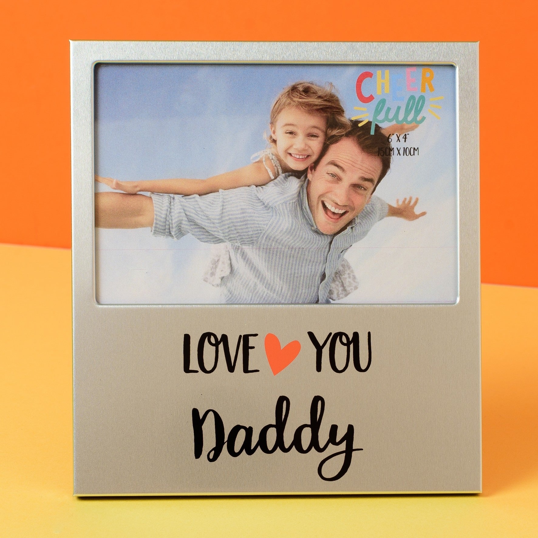 View Cheerfull Aluminium Daddy Photo Frame 6 x 4 information