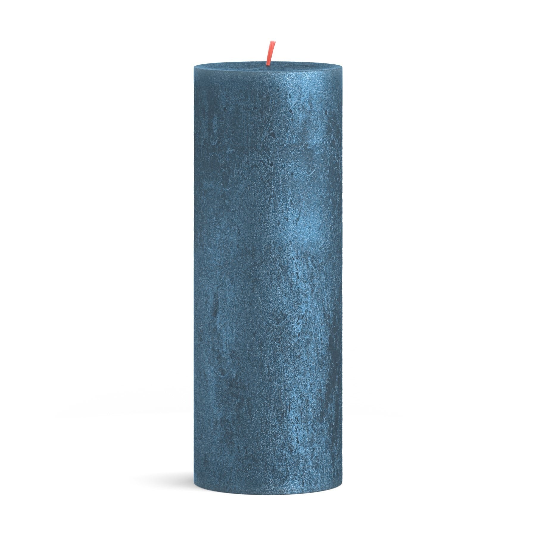 View Blue Bolsius Shimmer Pillar Candle 190mm x 68mm information