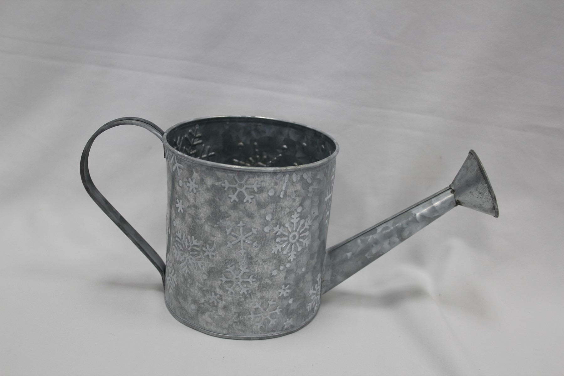 View Silver Snowflake Zinc Watering Can information