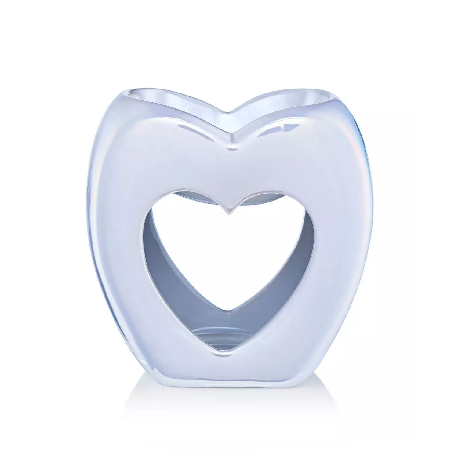 View Ava May Heart Shaped Burner Pearlised White information