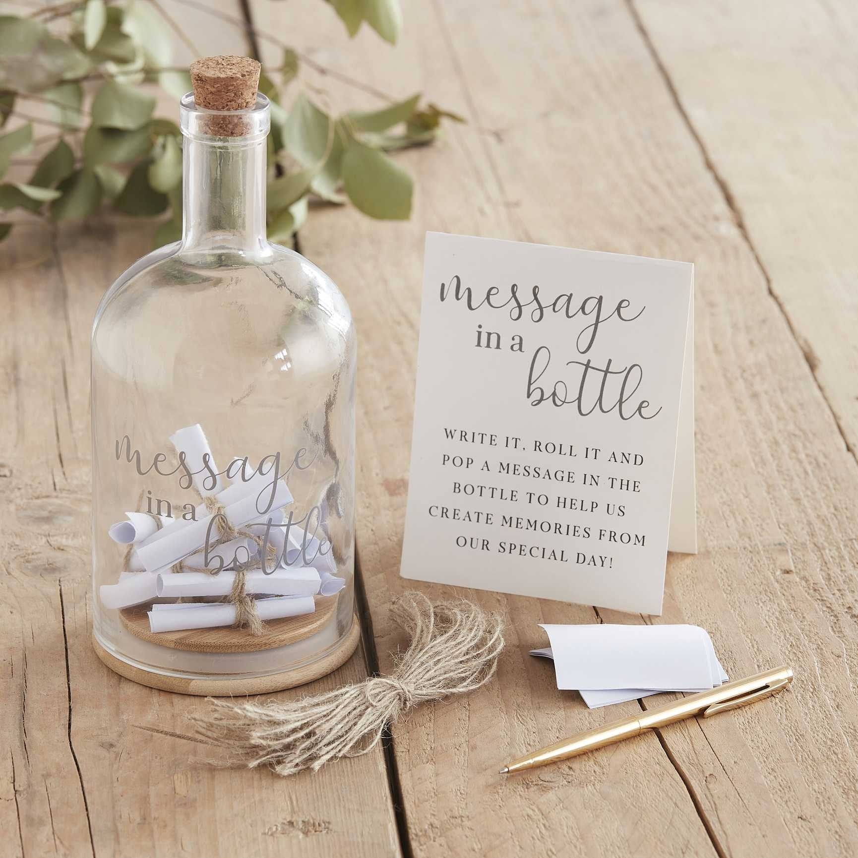 View Message in a Bottle Wedding Guest Book Alternative information