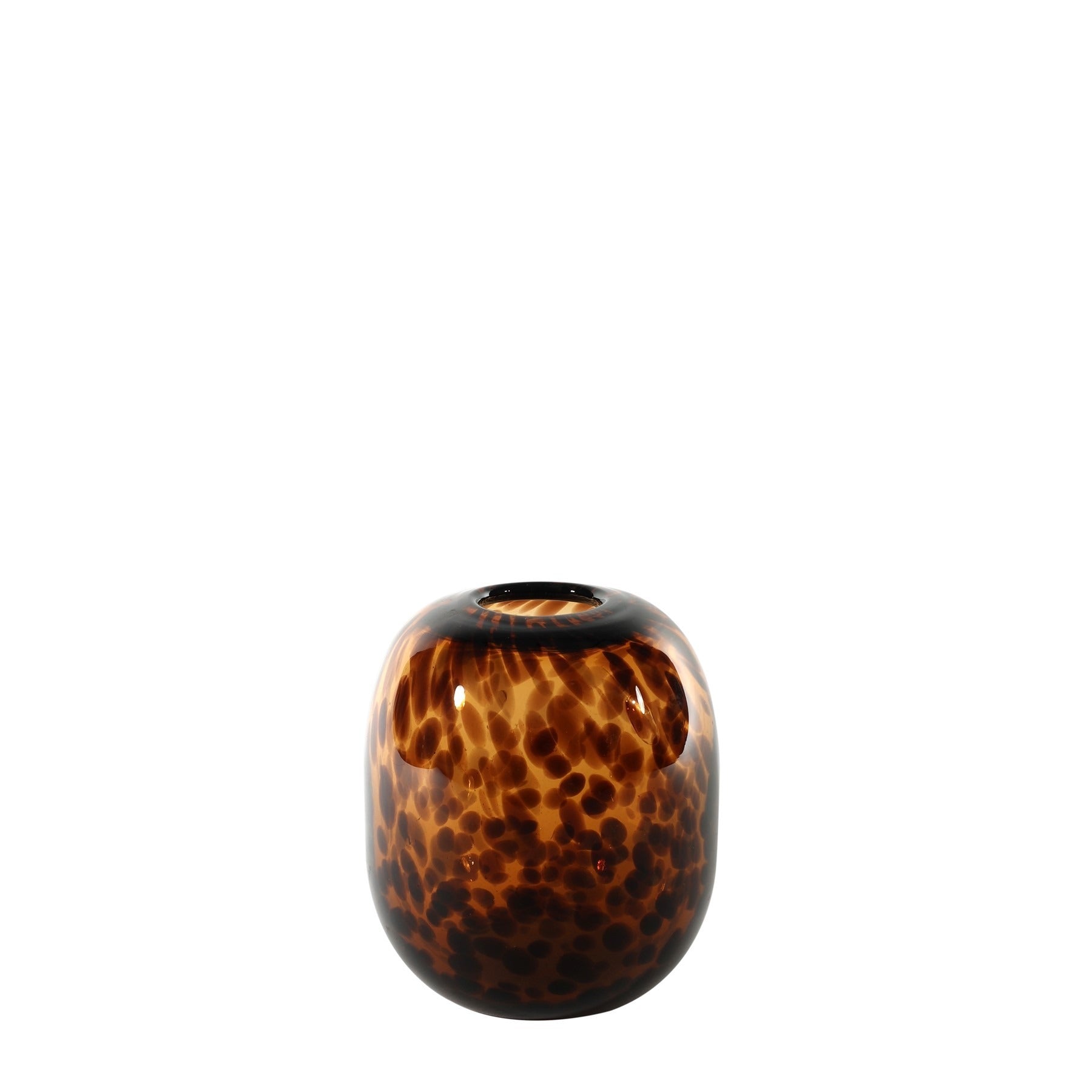 View Arabella Mottled Brown Ovoid Vase H14x12cm information