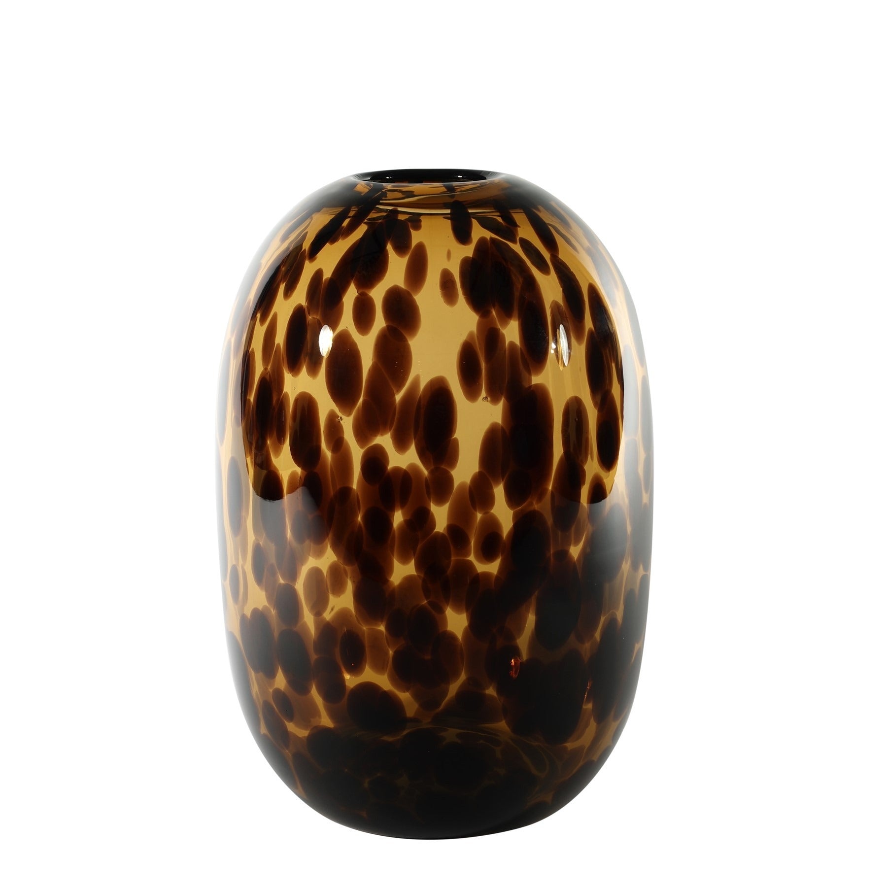 View Arabella Mottled Brown Tall Vase H265x18 information