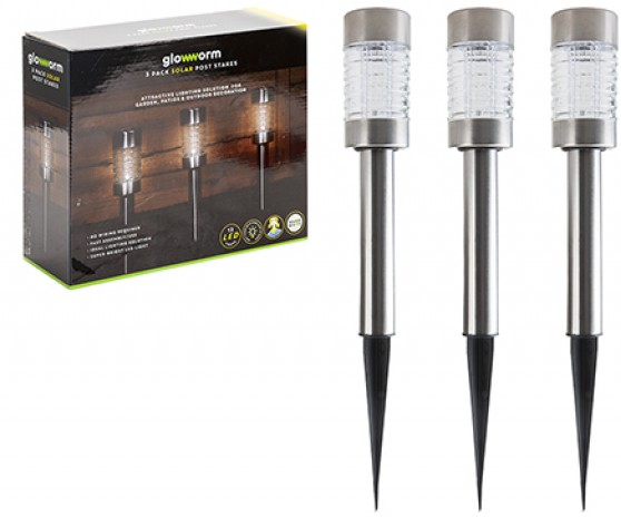 View Solar Post Stakes Pack of 3 information