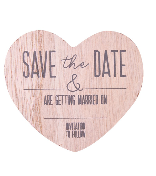 View Wooden Save the Date Magnet Pack of 8 information