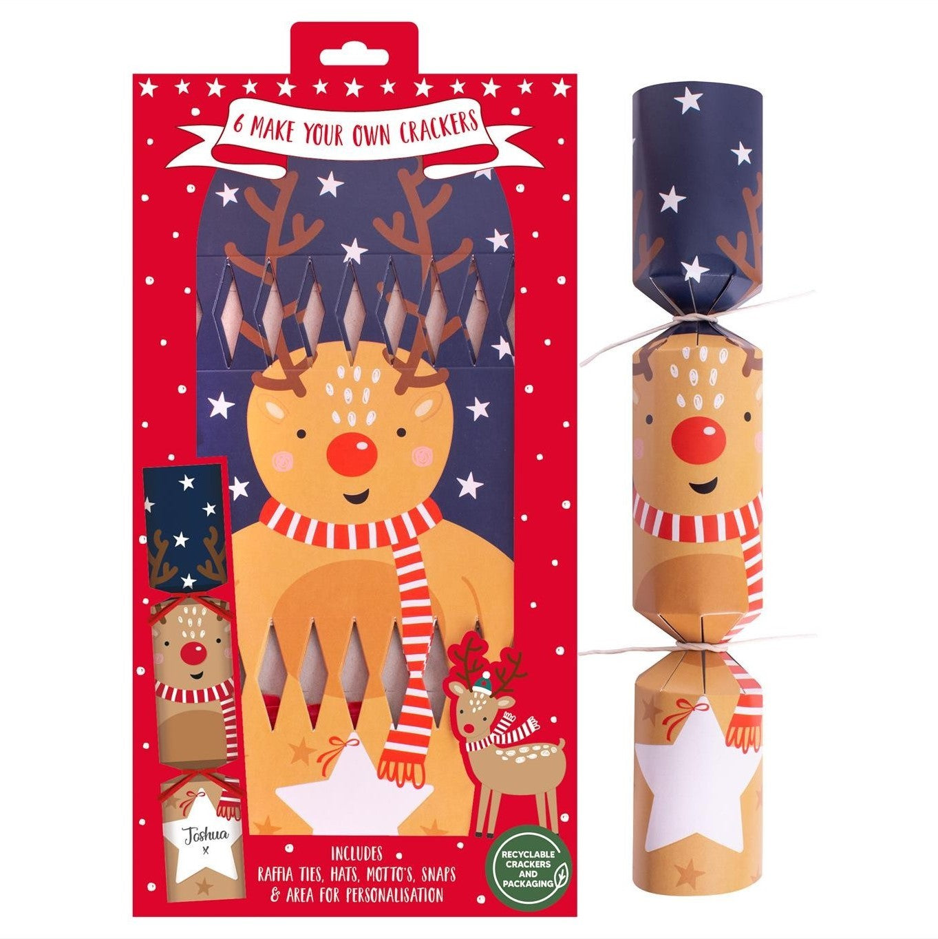 View 6 Myo Reindeer Crackers 12 inch information