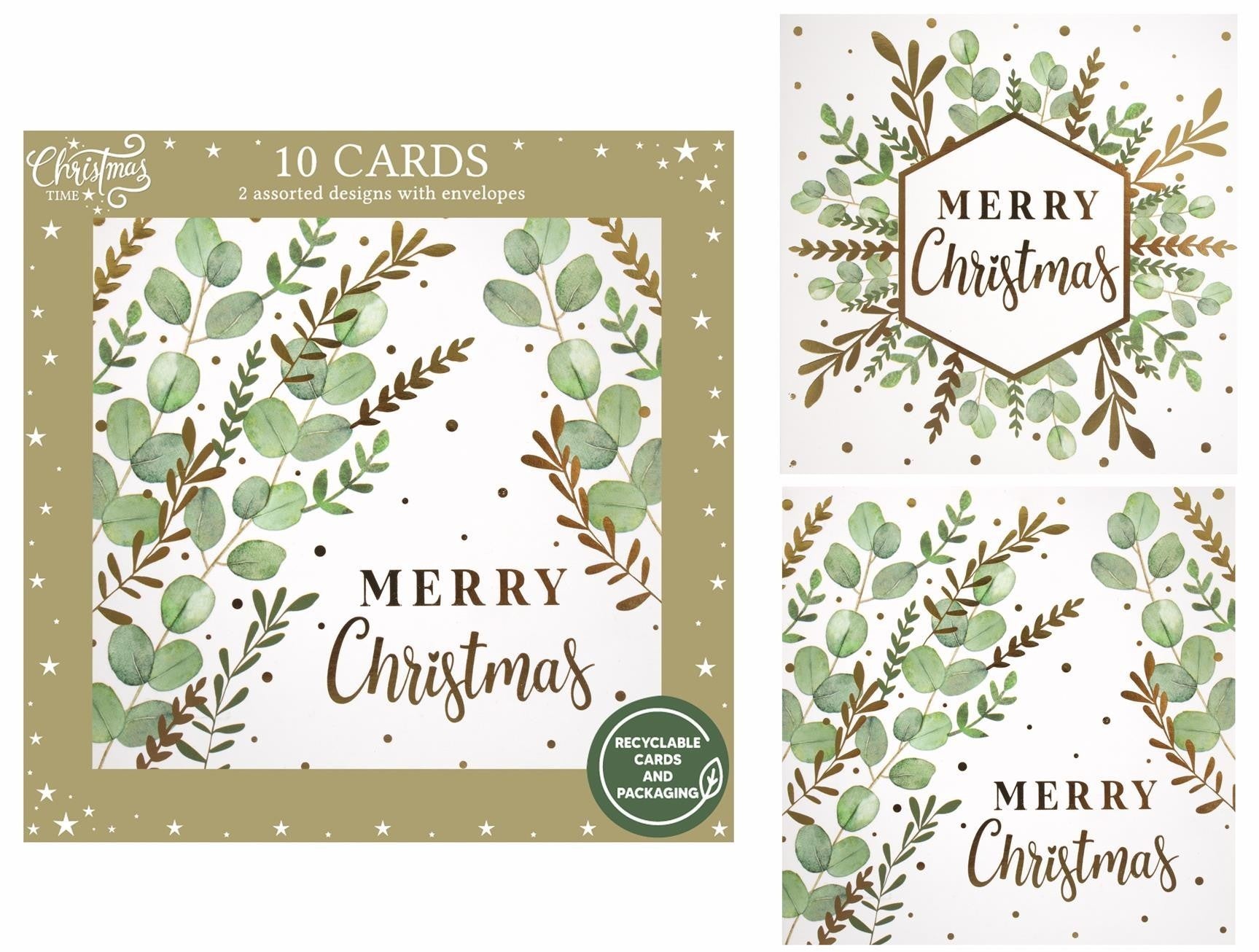 View Eucalyptus Christmas Cards Pack of 10 information