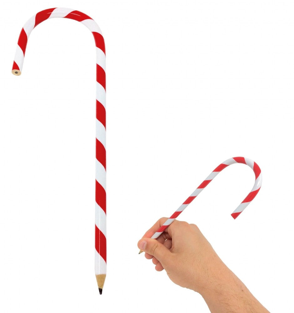 View Candy Cane Red and White Pencil 20cm information