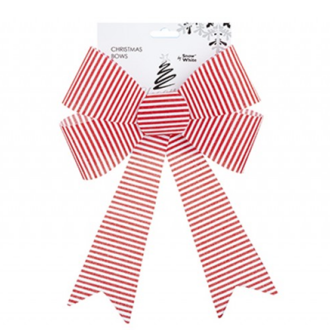 View Candy Stripe Gift Bow 22 x 32 x 7cm information