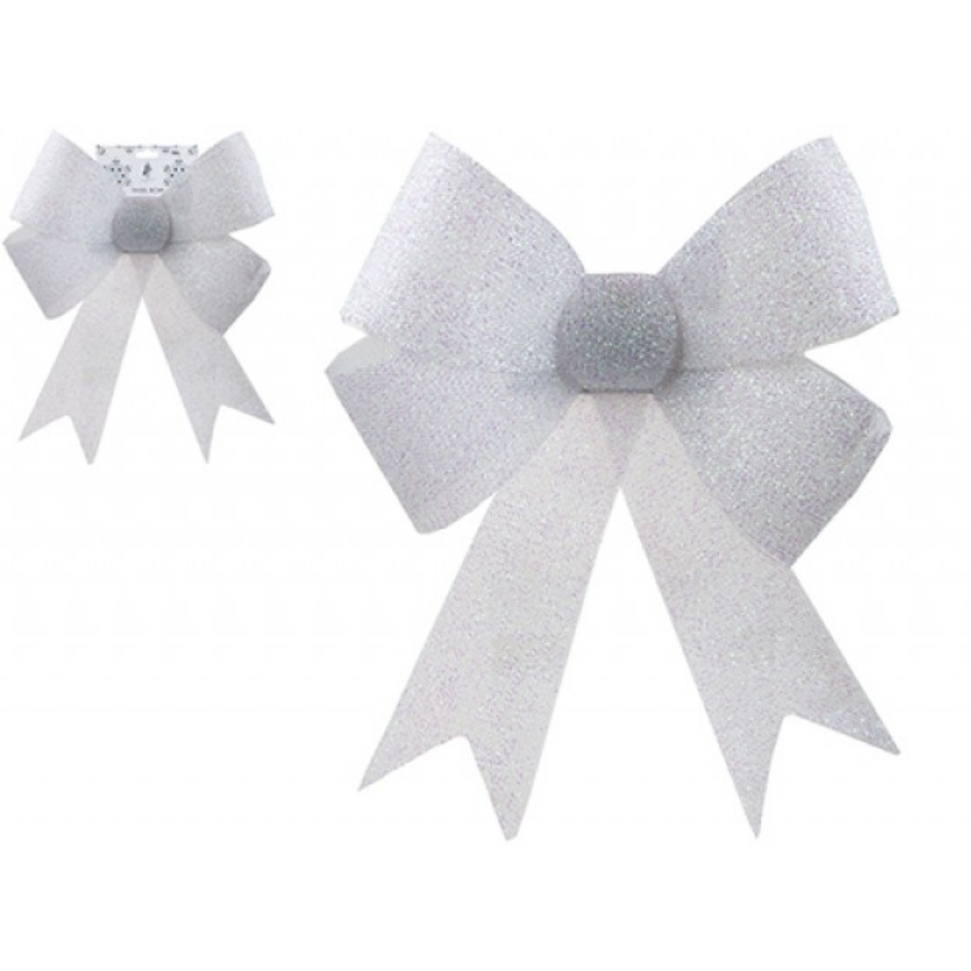 View Large Silver Gift Bow 37 x 49 x 13cm information