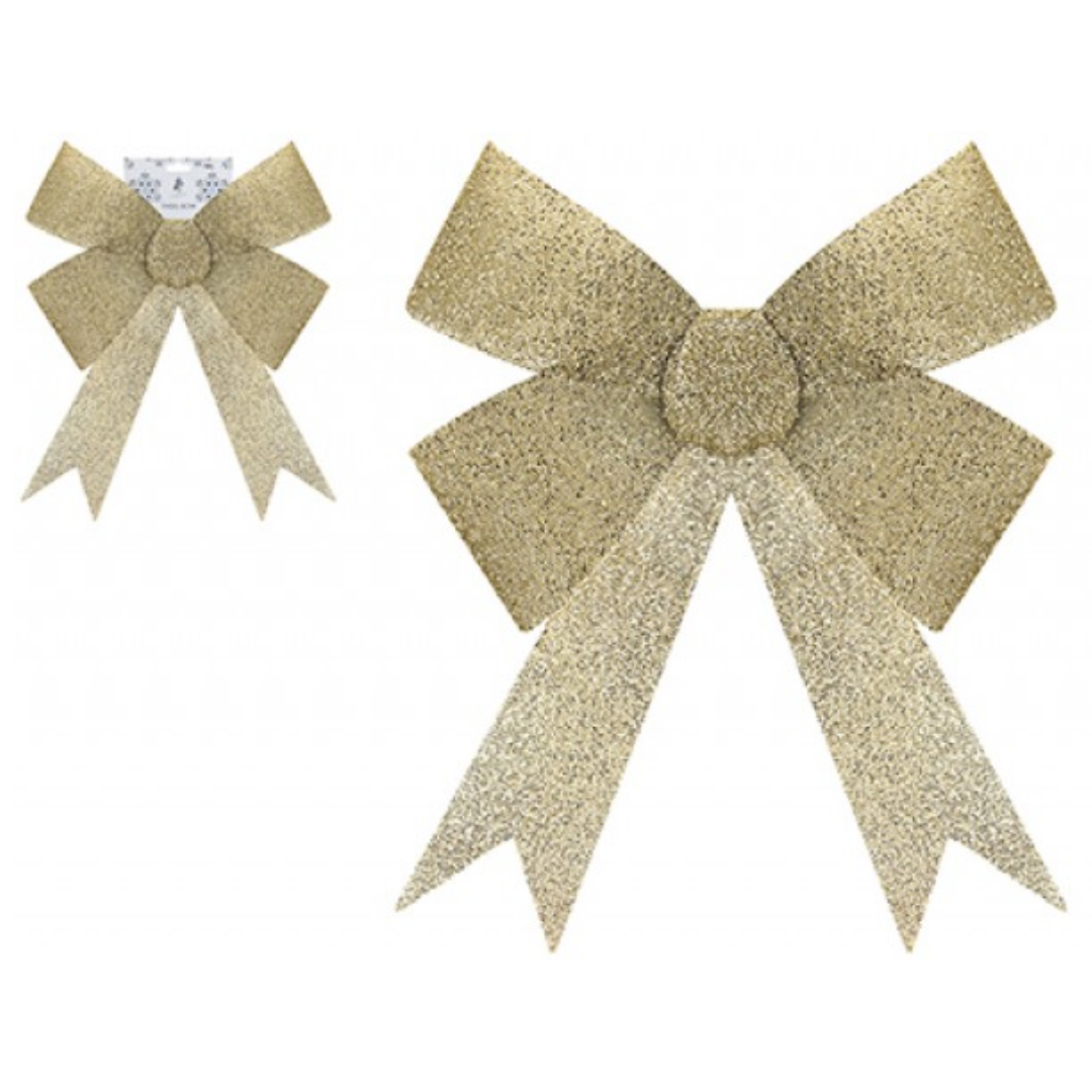 View Gold Gift Bow 37 x 49 x 13cm information