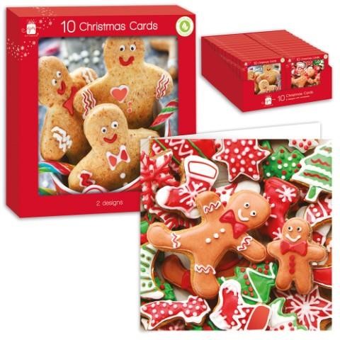 View Ginger Bread Christmas Cards Pack of 10 information