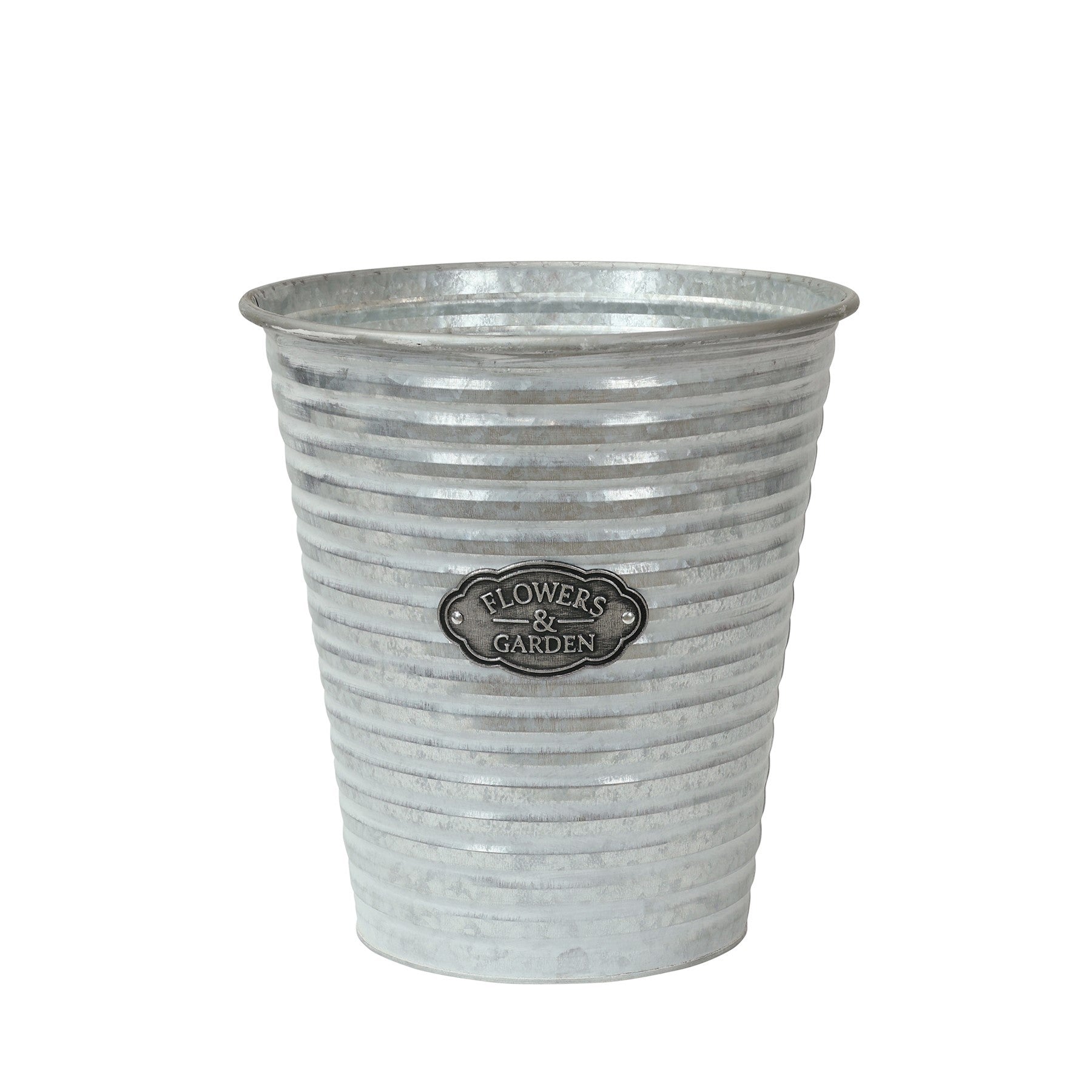 View Silver Metal Pot 33cm information