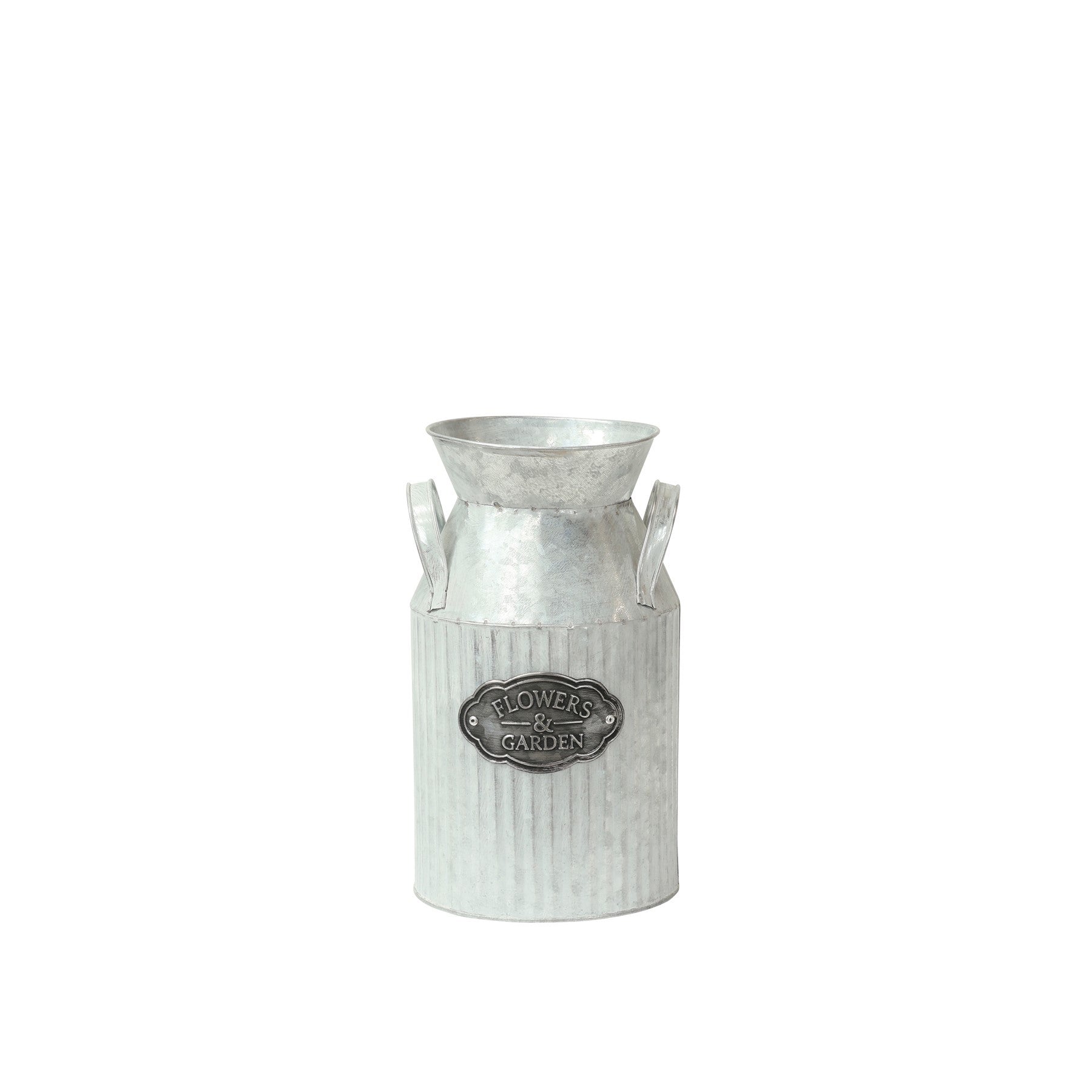 View Silver Metal Milk Churn 28cm information