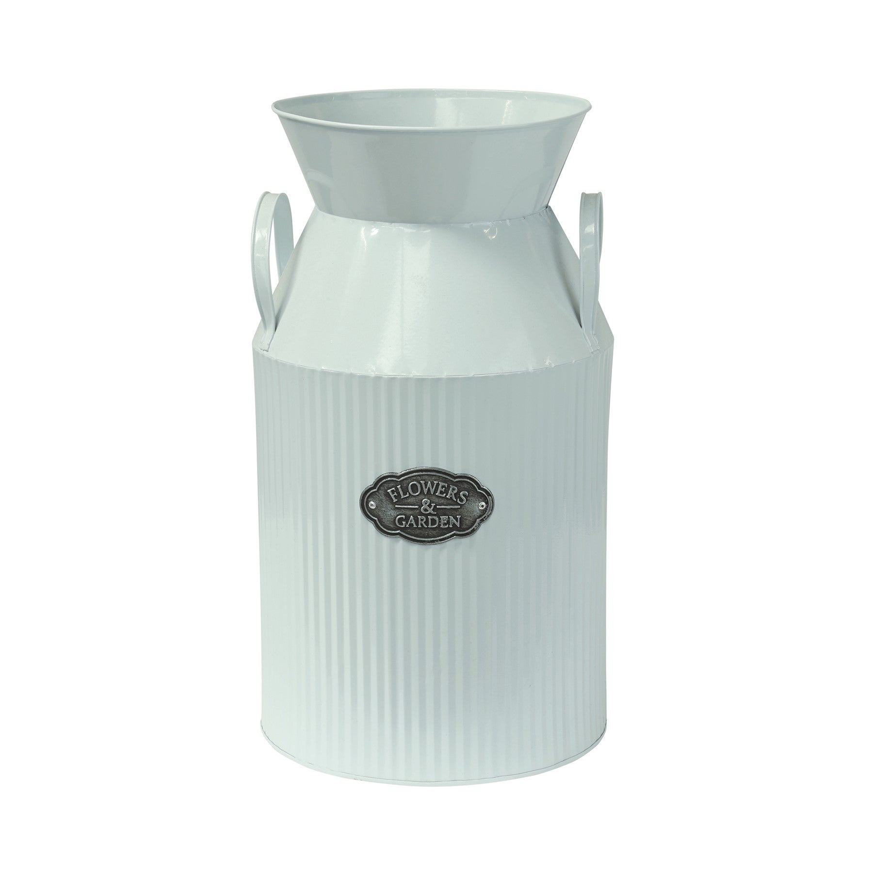 View White Metal Milk Churn 50cm information