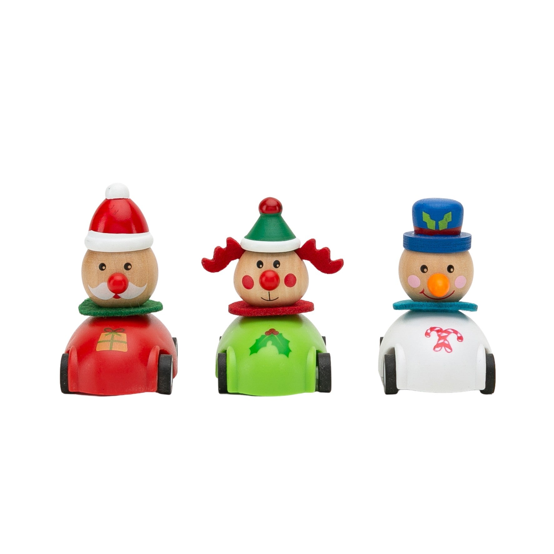 View Wooden Christmas Pull Back Cars information