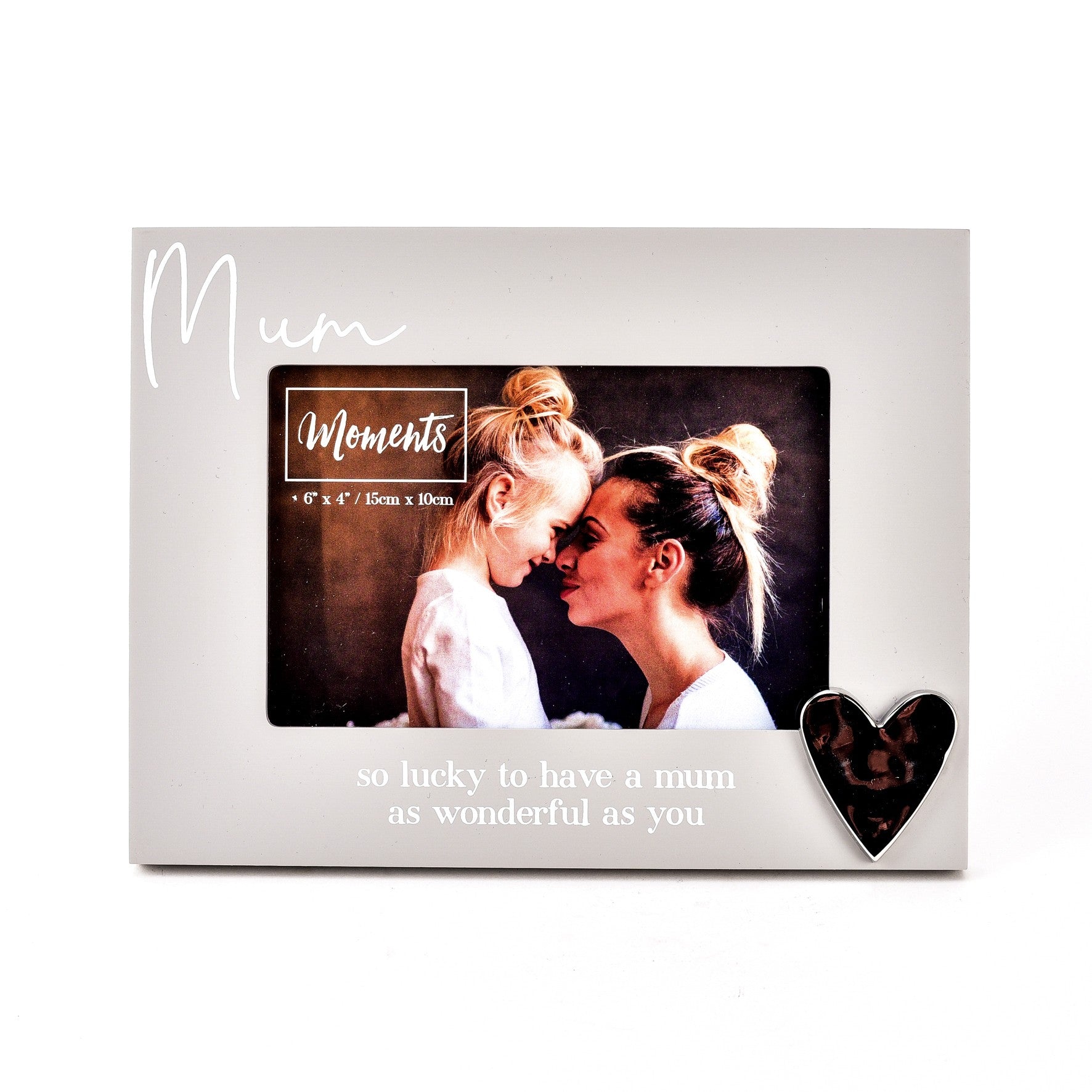 View Mum Moments Wooden Photo Frame with Heart information