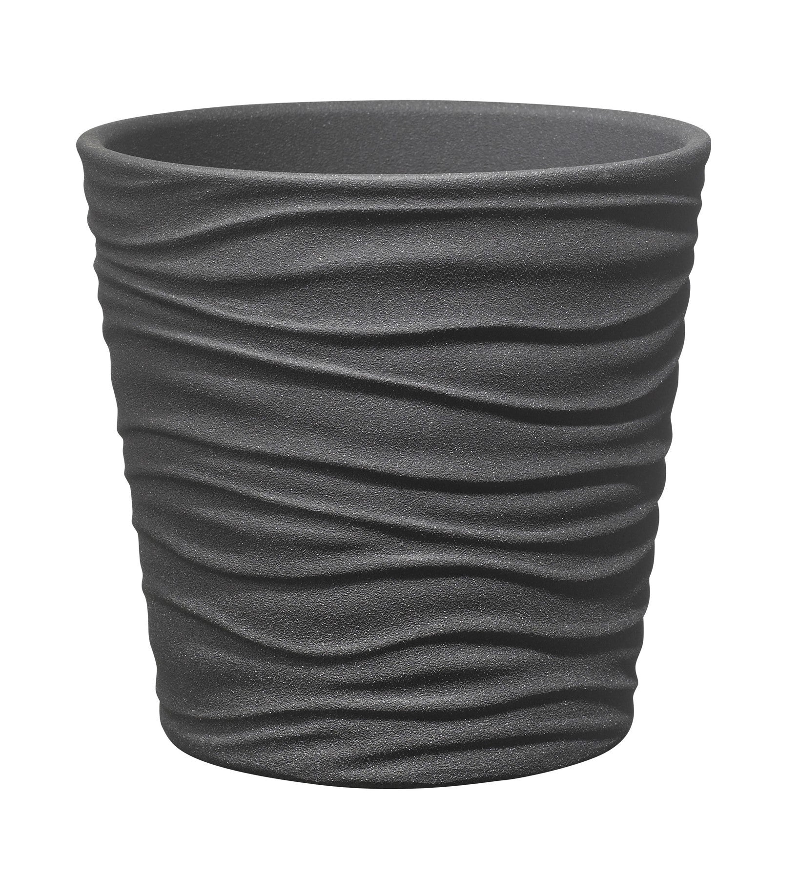 View Sonora Anthracite Stone Plant Pot W10 x H8cm information