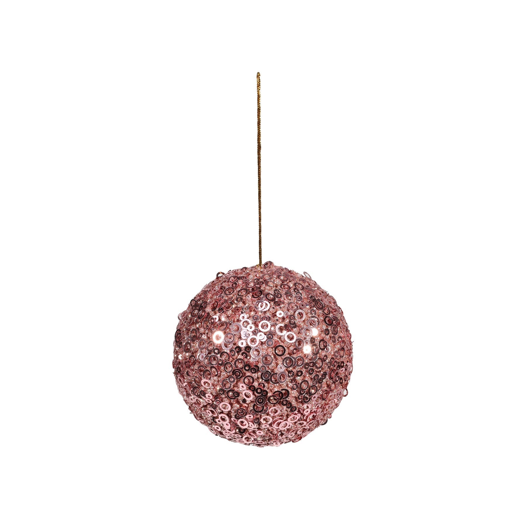 View Pretty in Pink Glitter Bauble Dia10cm information