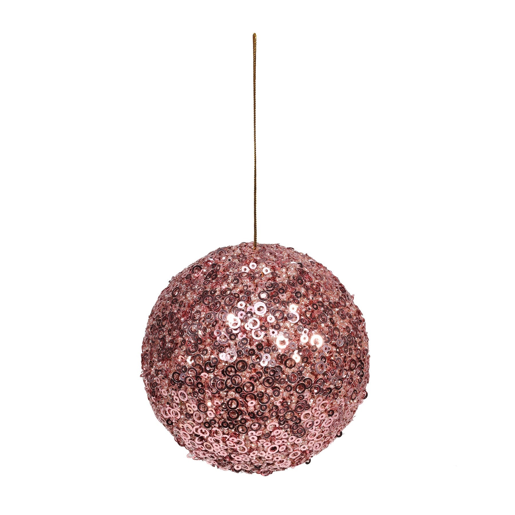 View Pretty in Pink Glitter Bauble Dia12cm information