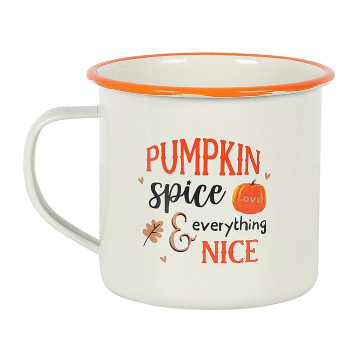 View Pumpkin Spice Enamel Mug information