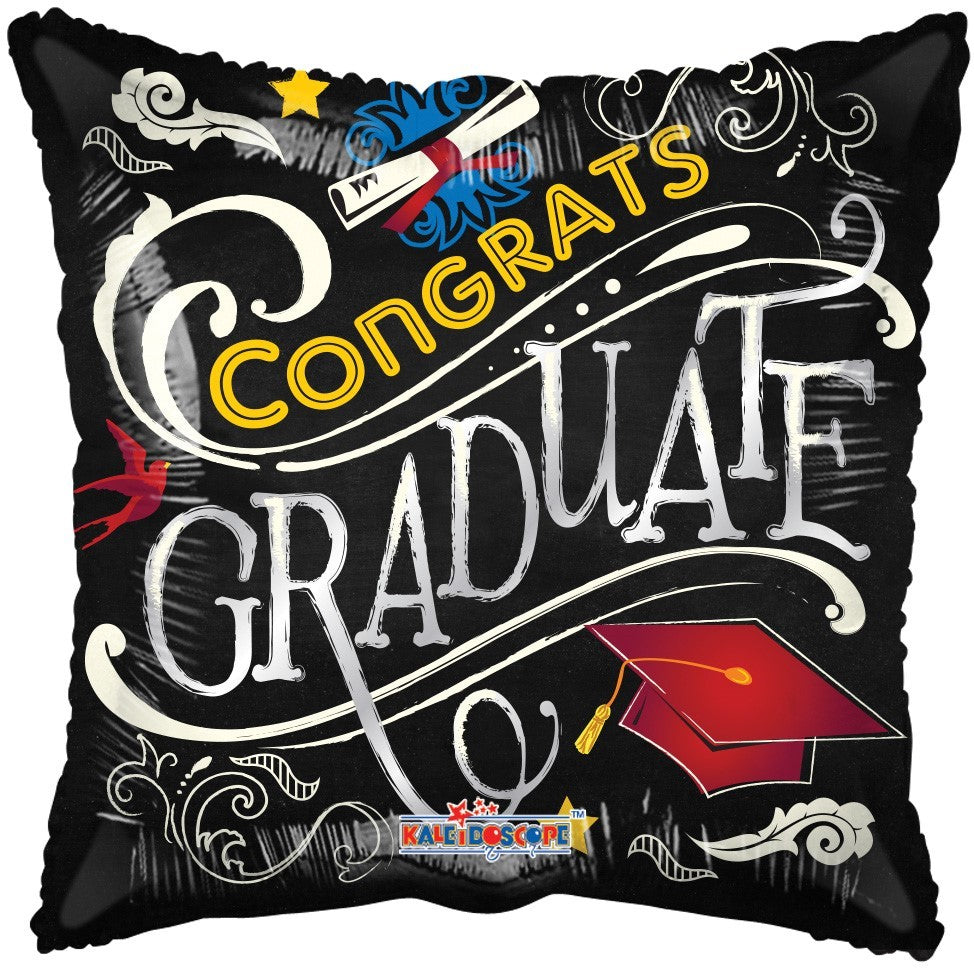 View 18 inch Grad Blackboard Balloon information