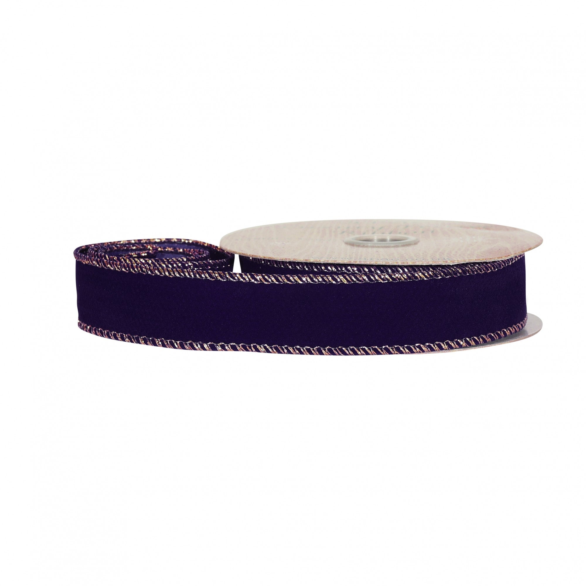 View Purple Velvet Ribbon 25mm x 9m information