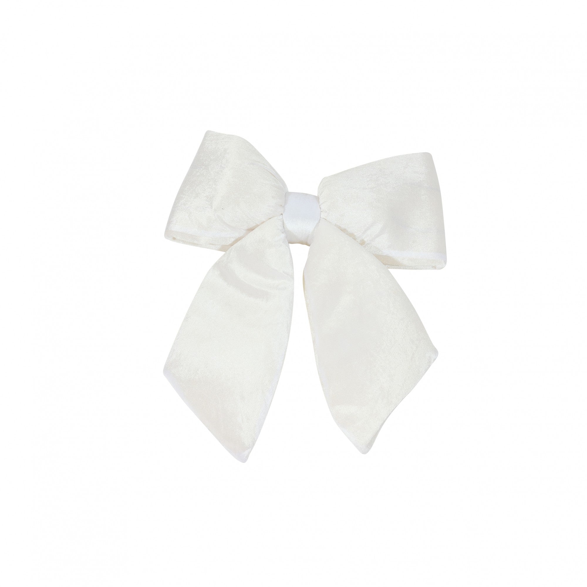 View Medium Cream Plush Bow H48cm information