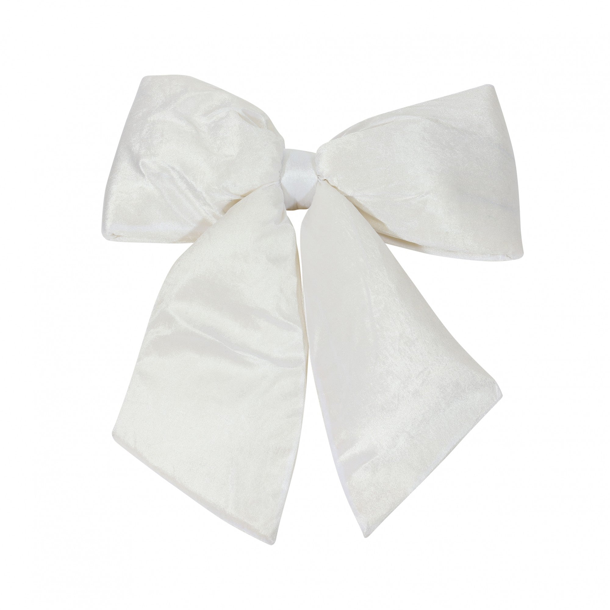 View Winter Wonderland Cream Plush Bow H68cm information