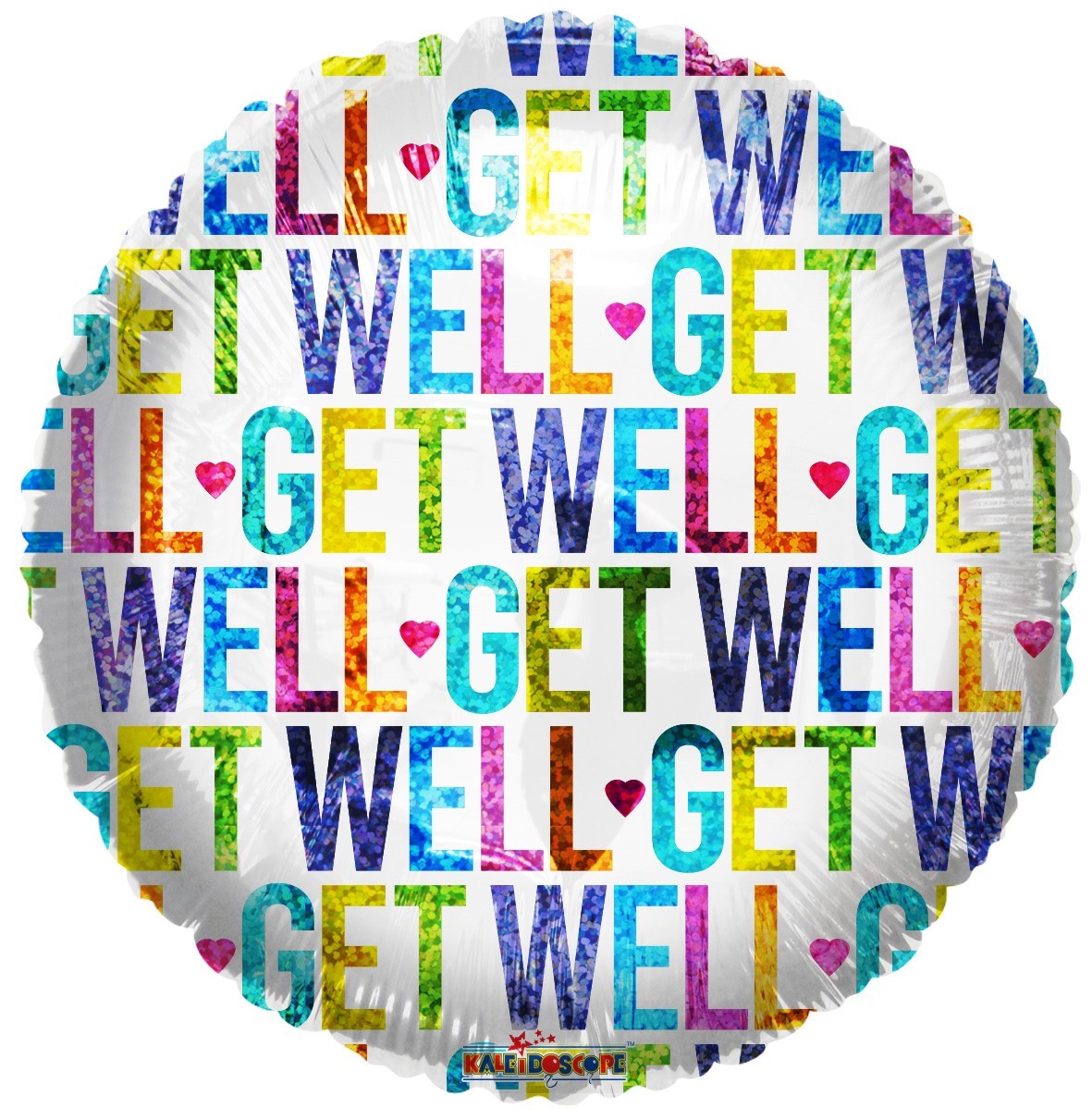 View Holographic Get Well Balloon 18 Inch information