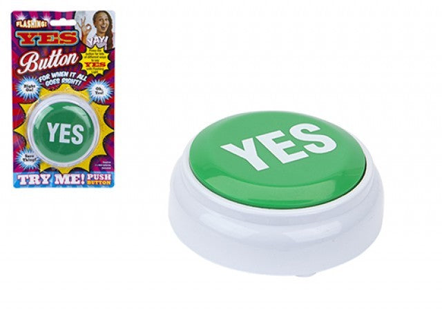 View Novelty Yes Button On Blister Card information