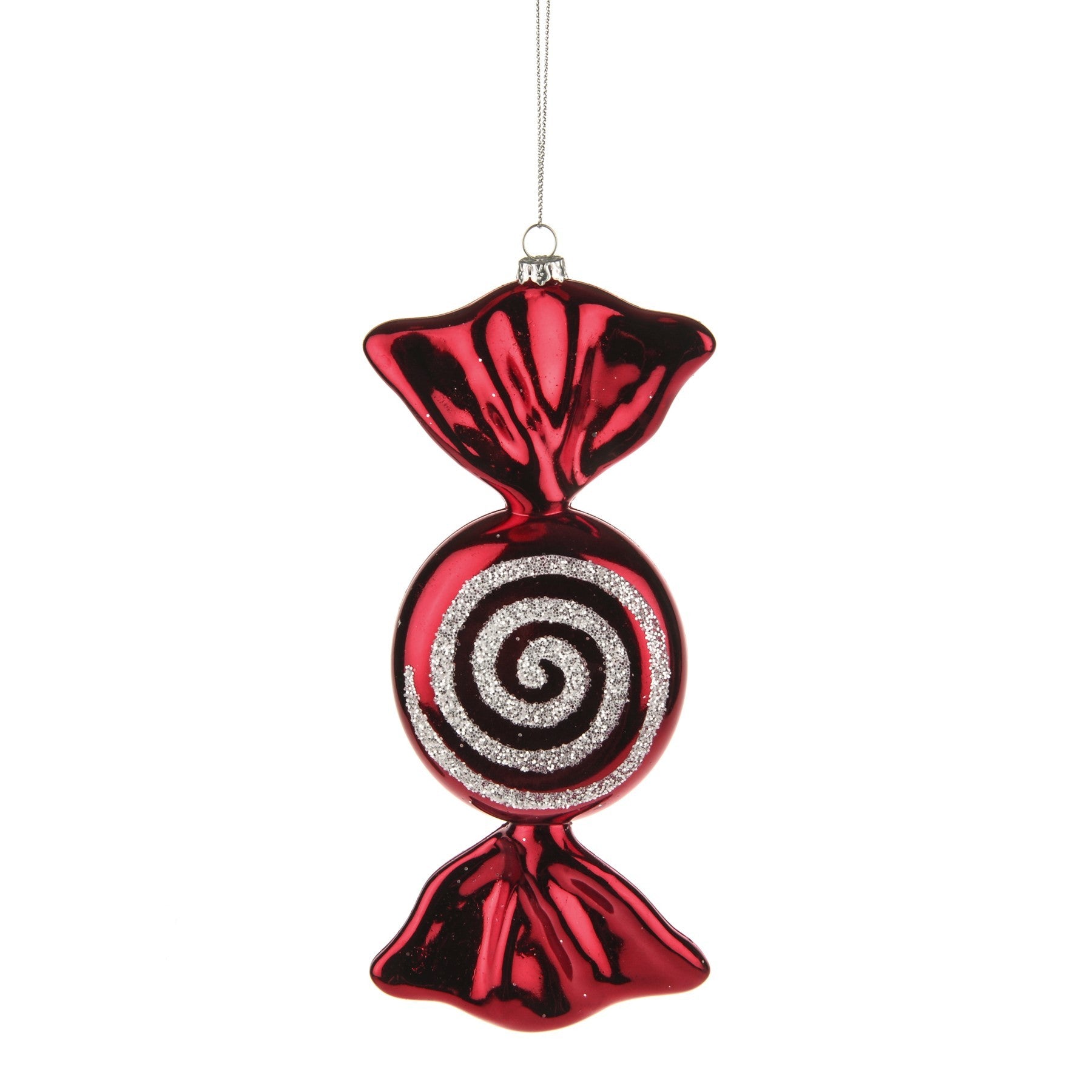 View Candy Swirl Ornament 12cm information