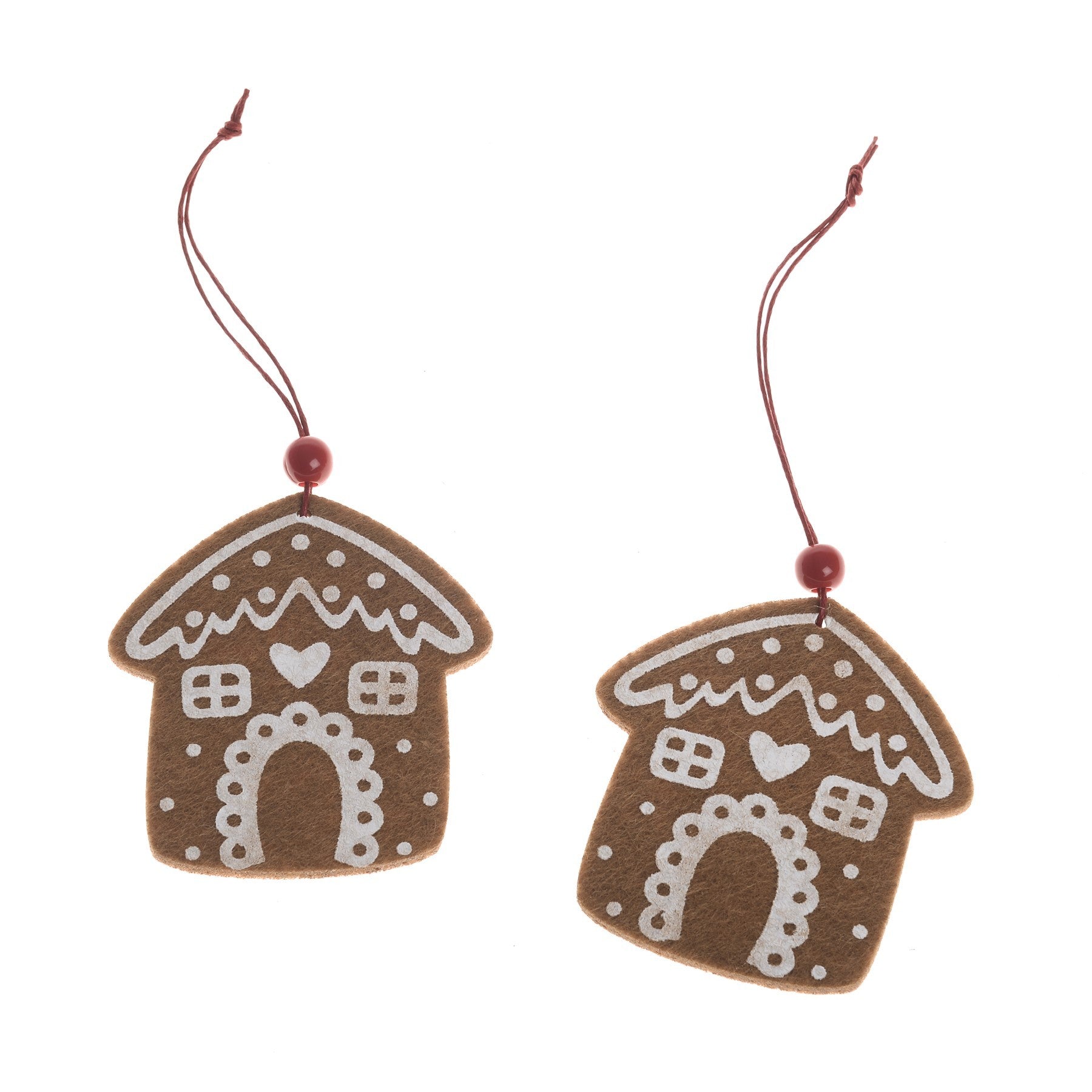 View Set of 2 Felt House Hangers 75cm information