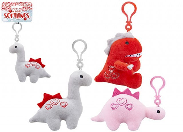 View Oh So Soft Dinosaur with Clip 10cm Assorted information