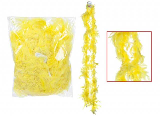 View Yellow Feather Boa 15m information