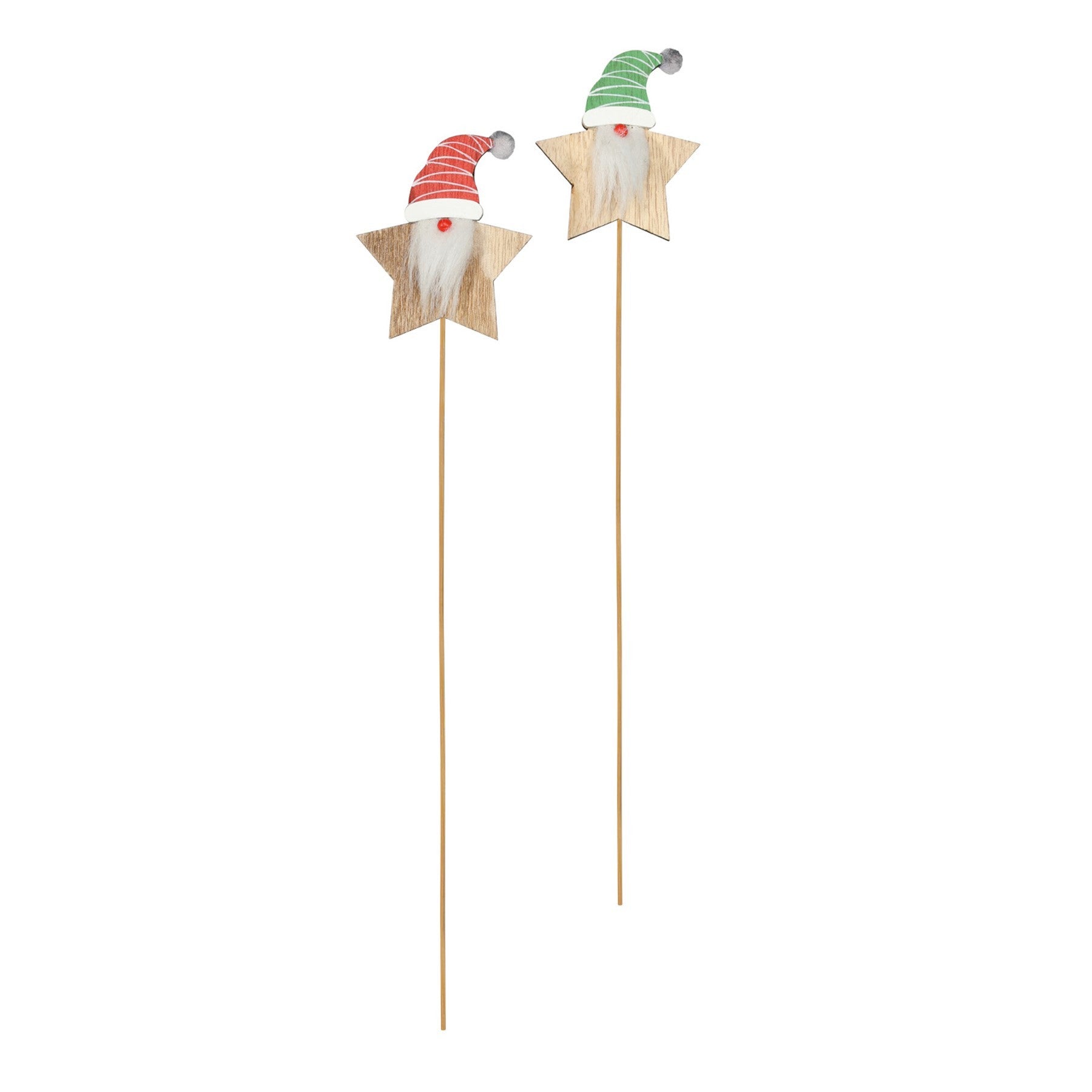 View Santa Star Wooden Pick Pack of 10 information