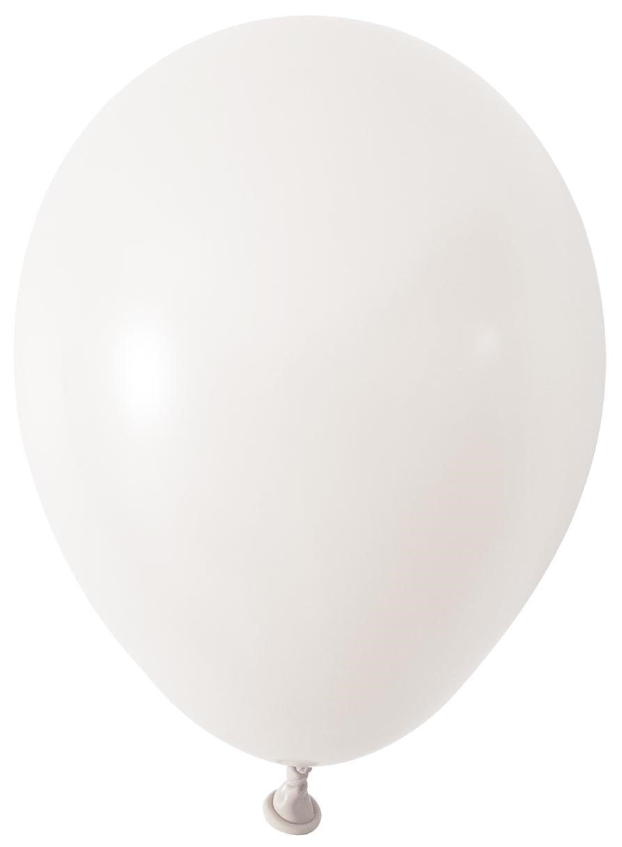 View White Round Shape Latex Balloon 5 inch Pk 100 information