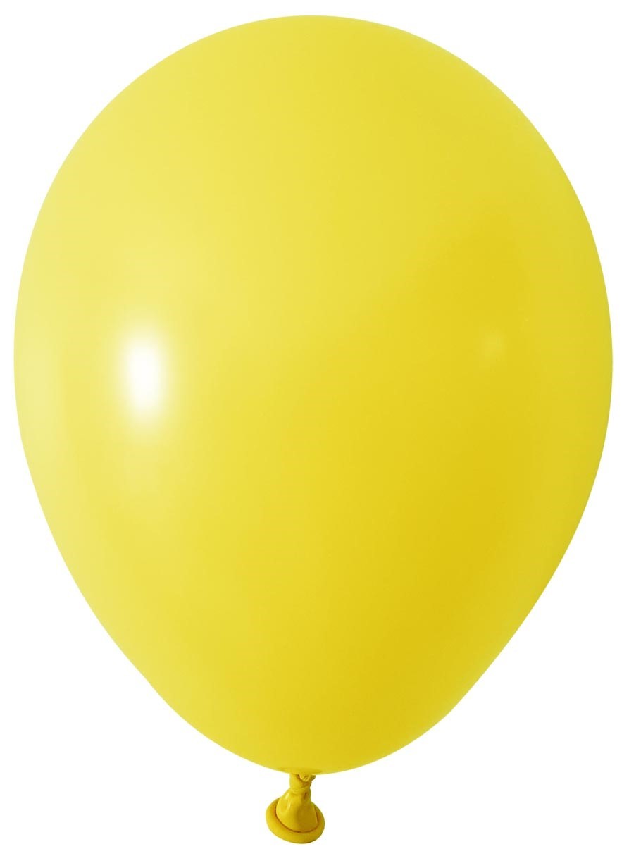 View Yellow Round Shape Latex Balloon 5 inch Pk 100 information