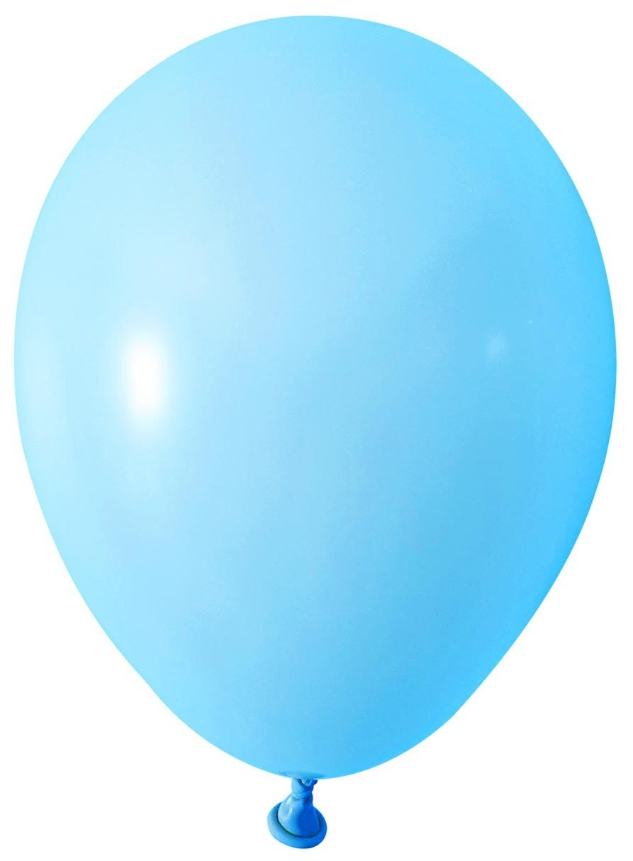 View Light Blue Round Shape Latex Balloon 5 inch Pk 100 information