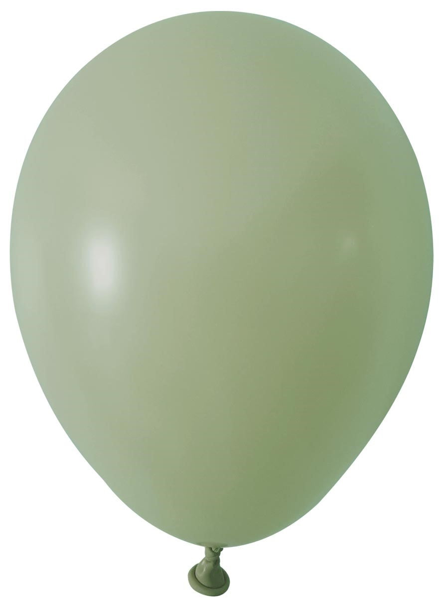View Sage Green Round Shape Latex Balloon 5 inch Pk 100 information