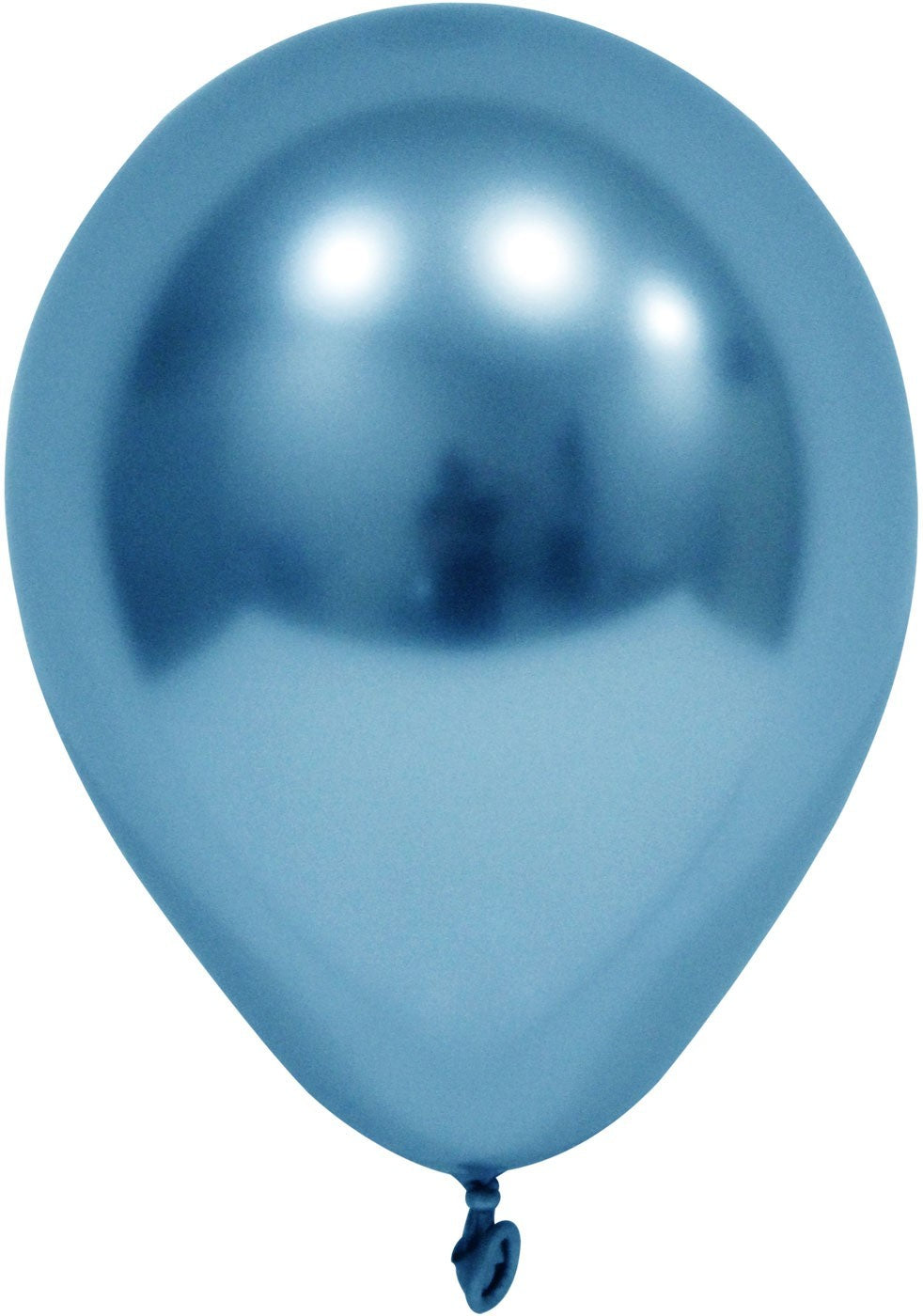 View Blue Chrome Round Shape Latex Balloon 6 inch Pk 50 information