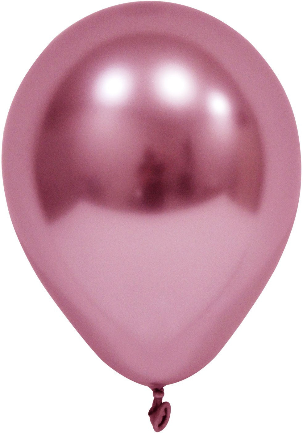 View Pink Chrome Round Shape Latex Balloon 6 inch Pk 50 information